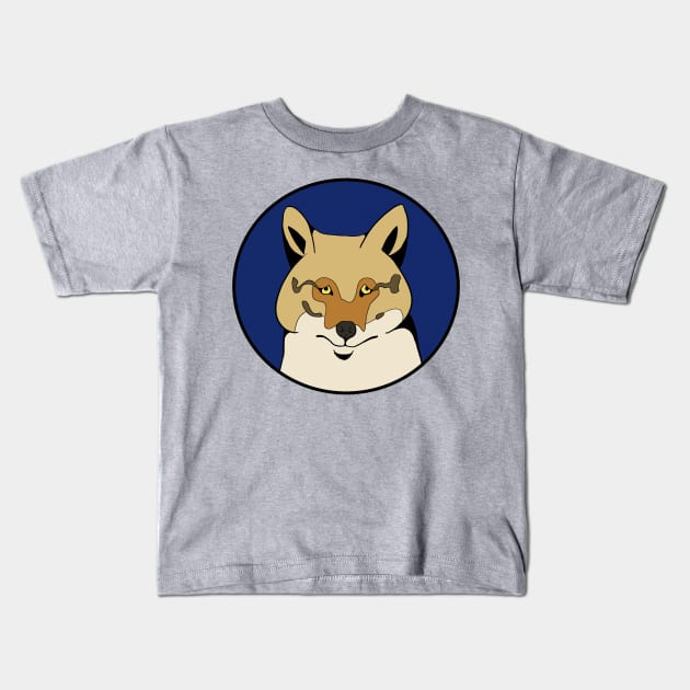 Funny Animal Graphic Design - Sad Fox Kids T-Shirt by Animals in Design